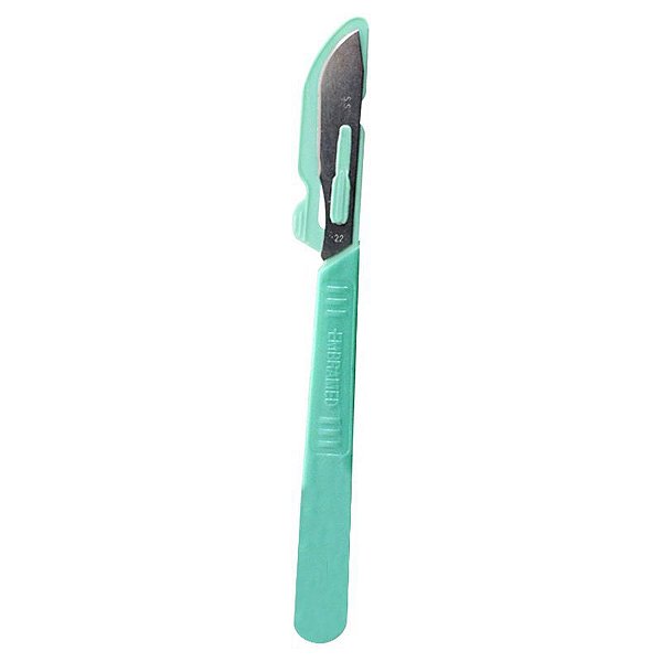 Bisturi Descartavel N.22 Aco Inox Gc
