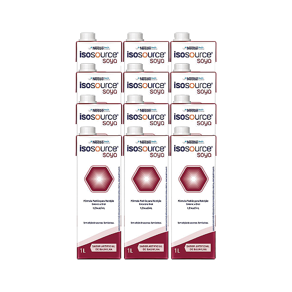 Isosource Soya Baunilha - 1L - 12 und
