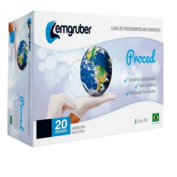 Luva Procediment N/Est Tam G 20Und