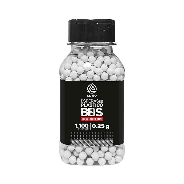 BBs Munição para Airsoft Premium 0.25 1.100un - Leão Modelismo