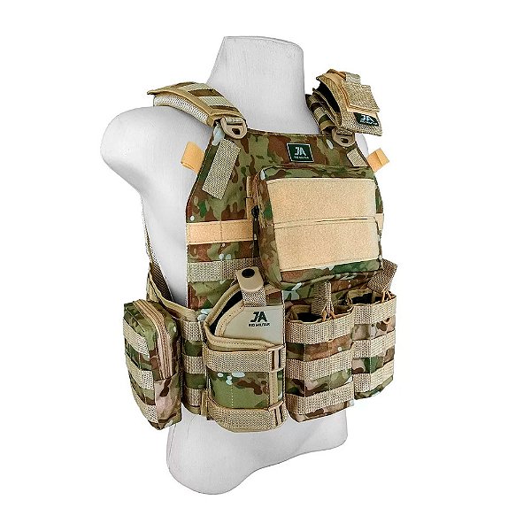 Colete Modular Plate Carrier + 8 Peças MULTICAM