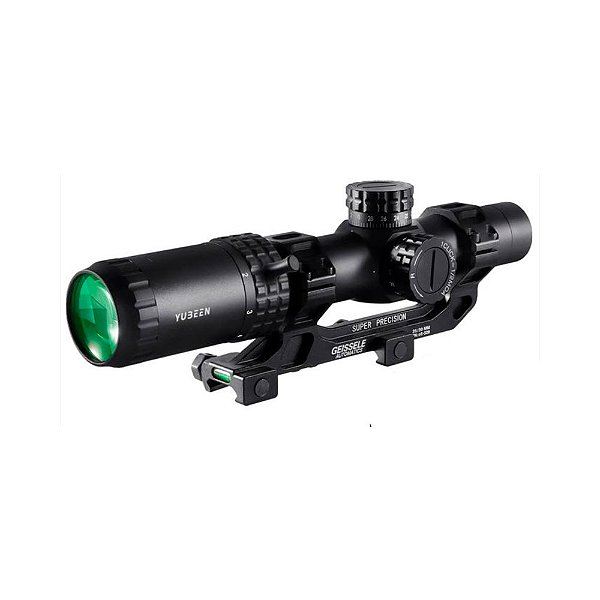 Luneta LPVO 1-5x24 c/ Mount Cantilever Geissele p/ Trilho 22mm
