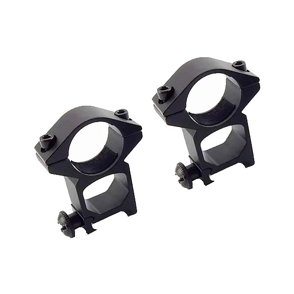 Kit Mount Alto para Luneta diâmetro 25mm para trilho 22mm - Warmmo