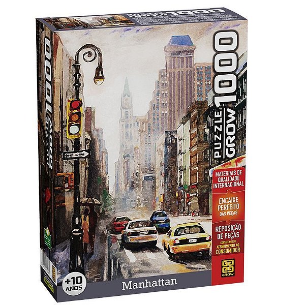Jogo Quebra Cabeça Manhattan 1000P Grow