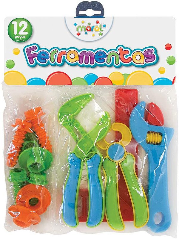 Ferramentas de Brinquedo C/12 Peças Maral