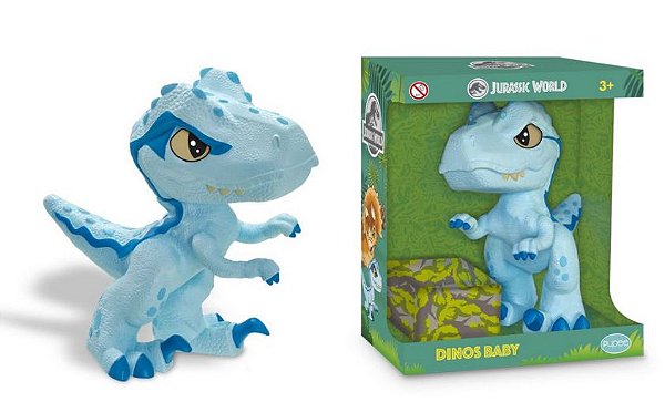 Dinossauro Jurrasic World Azul Pupee