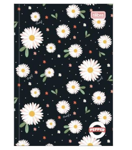 Caderno 1/4 capa dura costurado  Pepper 80F Tilibra