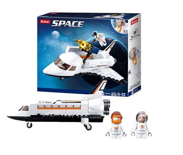 Blocos de Montar Onibus Espacial 231p Multikids