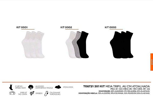 Meia Trifil TO8721 C/3
