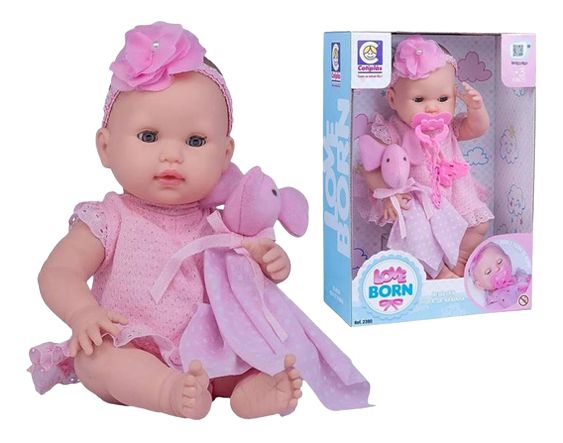 Boneca Love Born Hora da Naninha 2380 Cotiplas