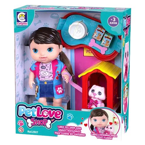 Boneca Pet Love Shop 2507 Cotiplas