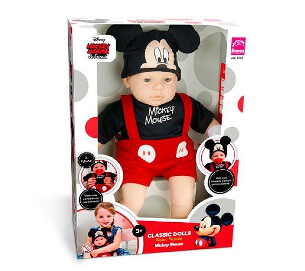 Boneco Mickey Classic Dolls 5161 Roma
