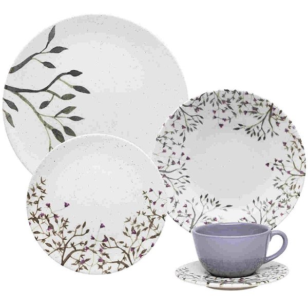 Aparelho de Jantar Unni Lilac 30 Peças 5625 Oxford