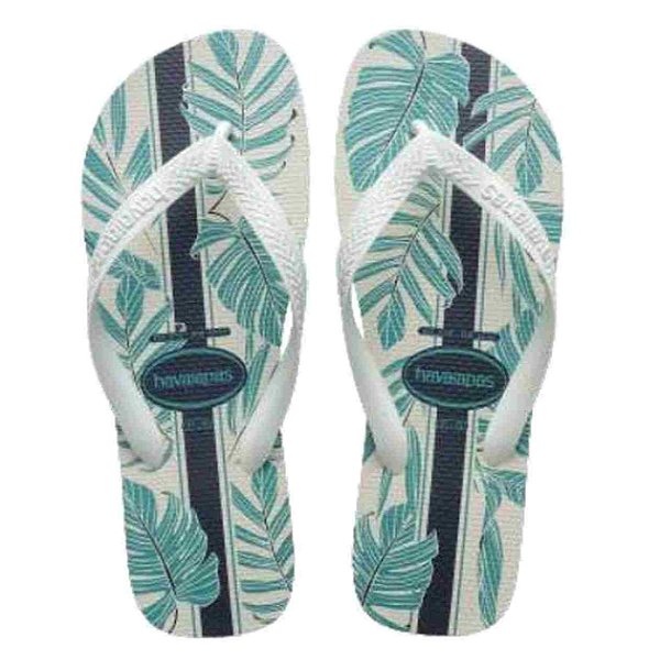 Chinelo Havaianas Aloha Indigo Branco/branco/azul