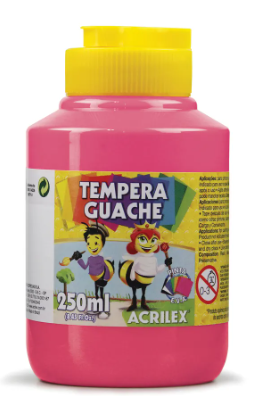 TINTA GUACHE 250ML 537 ROSA ACRILEX