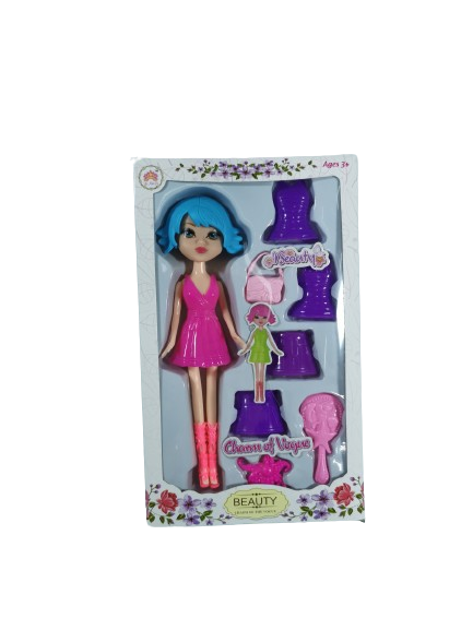 BONECA COM ACESSORIOS BEAUTY 15CM IMCOL TOYS