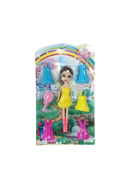 BONECA COM ACESSÓRIOS 10CM IMCOL TOYS