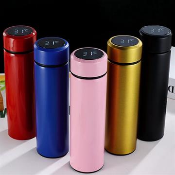 GARRAFA SQUEEZE TERMICA 500ML 230027 C/VISOR TEMP IMCOL