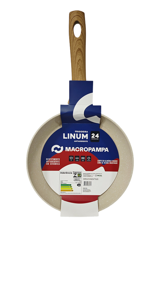 FRIGIDEIRA ANTIADERENTE CERÂMICA LINUM 24CM - IMCOL