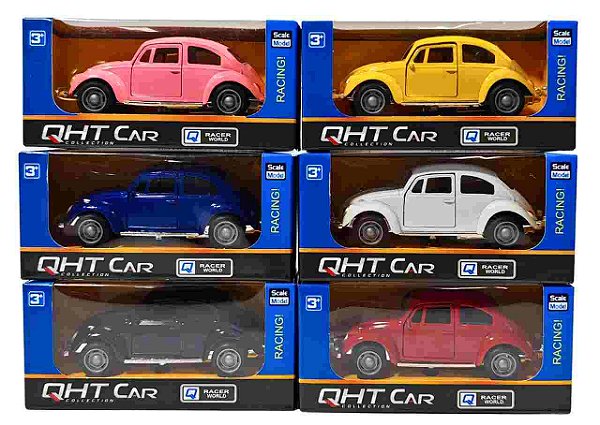 CARRINHO FRICÇÃO DE METAL FUSCA 11CM - IMCOL
