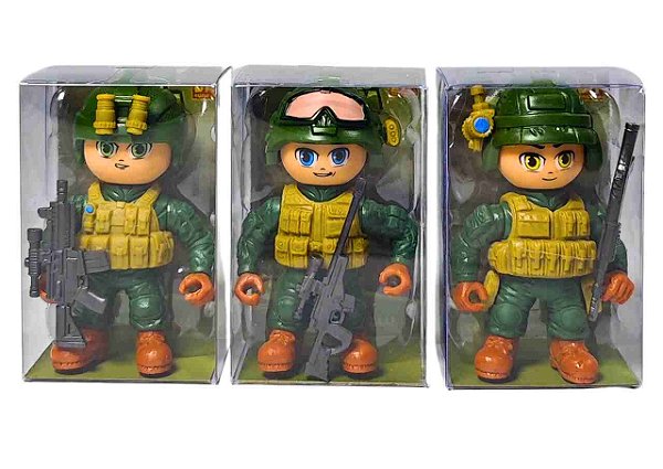 MINI BONECO SOLDADO SPECIAL TEAM 8CM - IMCOL
