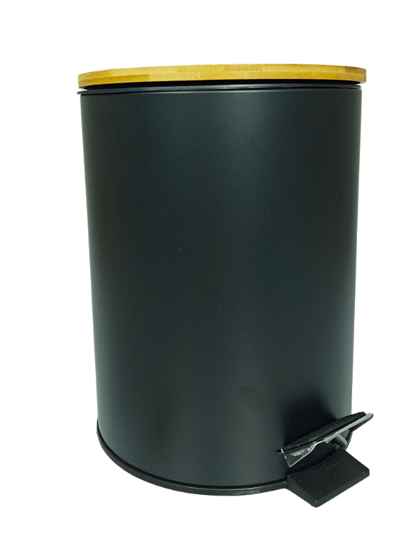 LIXEIRA INOX/BAMBU COM PEDAL 5LT - IMCOL