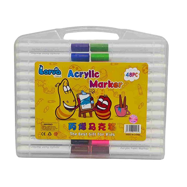 MARCADOR ARTISTICO ESTOJO C/48 ACRILIC MARKER - IMCOL
