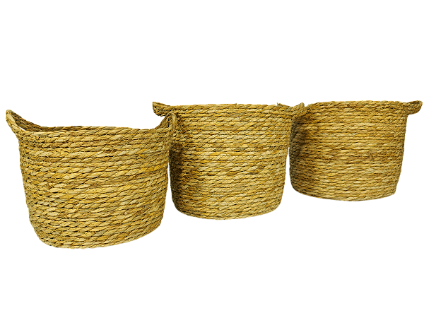 CESTO PALHA C/3PCS P/M/G - IMCOL