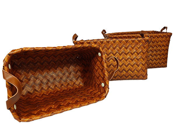 CESTO PLÁSTICO C/3PCS P/M/G - IMCOL