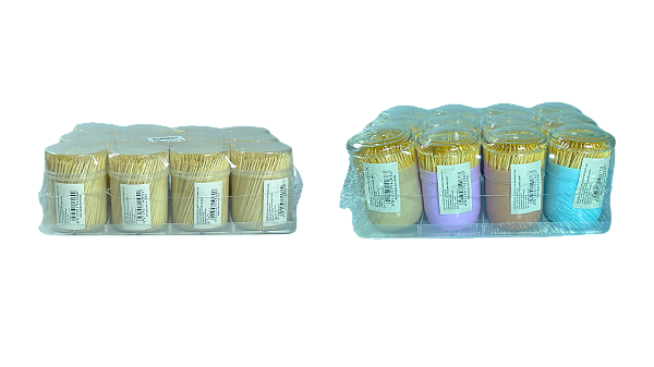 PALITO DE DENTE BAMBU PALITEIRO COLOR SORTIDO C/280 - IMCOL