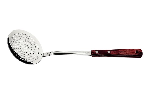 Escumadeira c/m Lâmina em Aço Inox e Cabo em Madeira - Tramontina