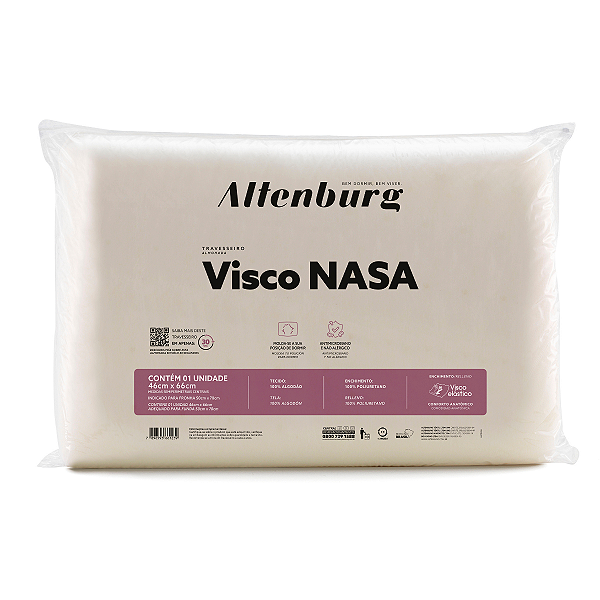 TRAVESSEIRO 46X66 VISCOELÁSTICO NASA - ALTENBURG