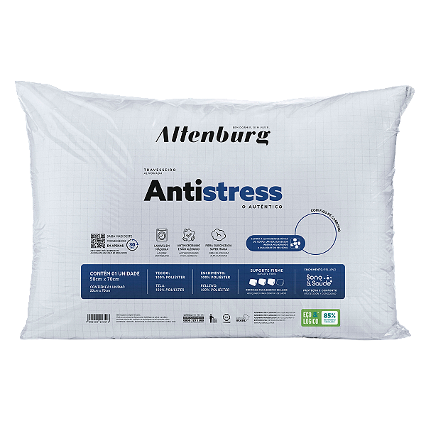 TRAVESSEIRO 50X70 ANTISTRESS - ALTENBURG