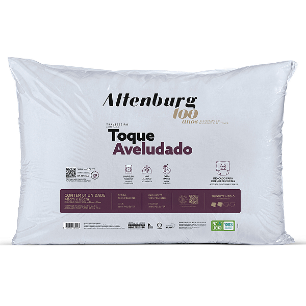 TRAVESSEIRO 48X68 TOQUE AVELUDADO - ALTENBURG
