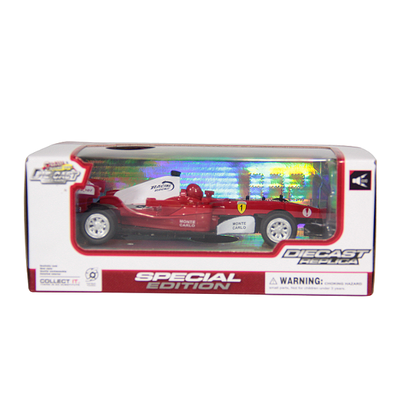 CARRINHO METAL FORMULA 1 C/SOM 13.5CM IMCOL TOYS 258257