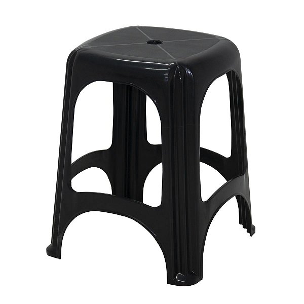 Banqueta Plastico Niterói Preto 92411/009 Tramontina