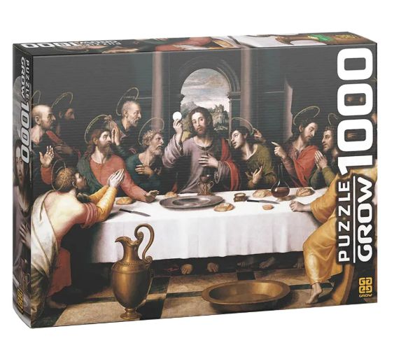 Jogo puzzle santa ceia 1000 peças 1393 Grow
