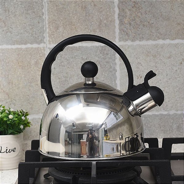 Chaleira inox 2L c/apito 0717 Imcol