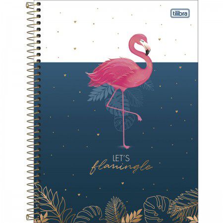 Caderno espiral capa dura 1/1 aloha 80F Tilibra