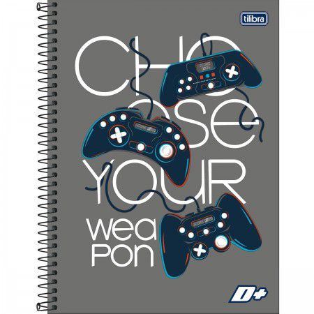 Caderno espiral capa dura 1/1 D+ 96F Tilibra