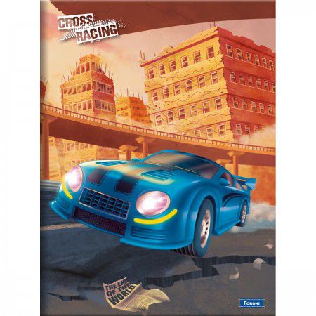 Caderno capa dura brochura cross racing 1/1 48F Foroni