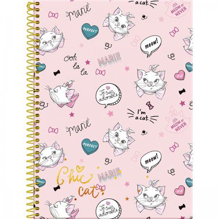Caderno capa dura espiral 1/1 96F Marie Foroni