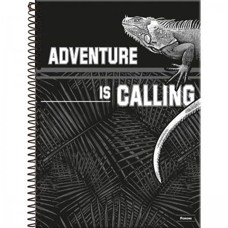 Caderno capa dura espiral 1/1 96F venture Foroni