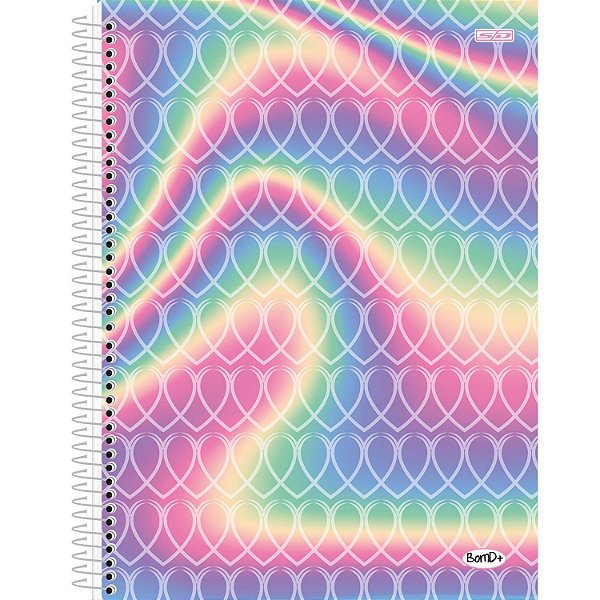 Caderno capa dura espiral 1/1 80F bom D+ Sao Domingos