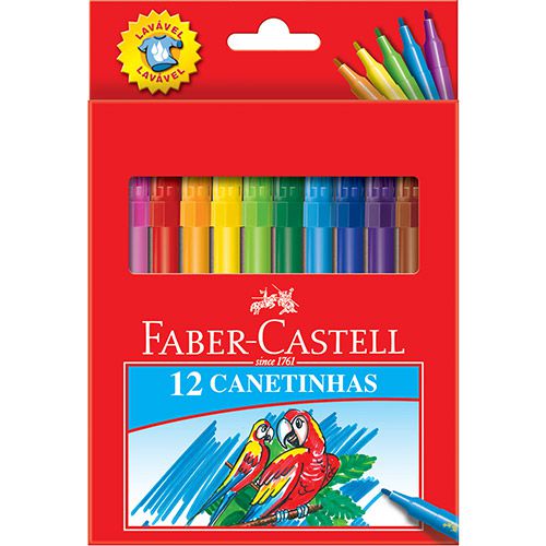Caneta hidrográfica C/12 Faber