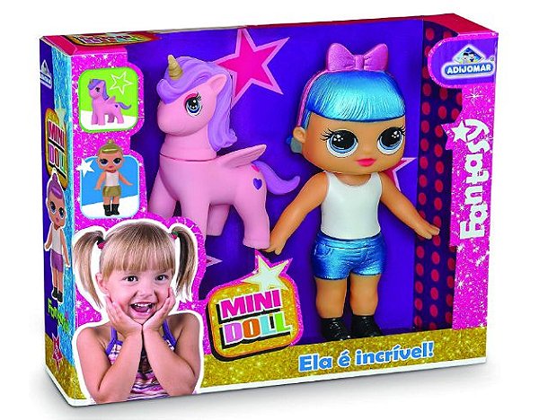 Boneca Mini Doll Fantasy Adijomar