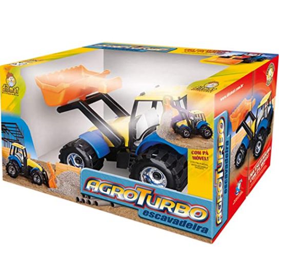 Trator Agroturbo c/escavadeira Dismat