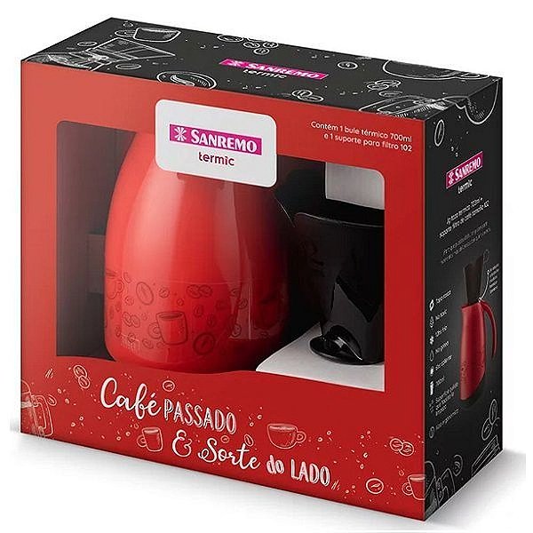 Bule Sanremo 700ml+Suporte p/filtro