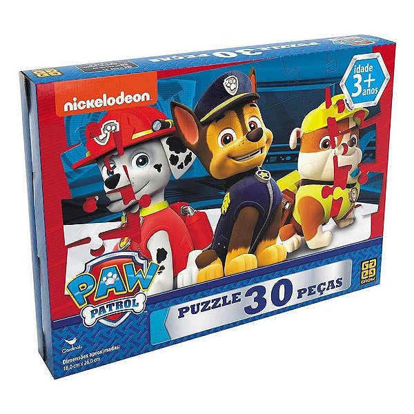 Jogo puzzle patrulha canina 30P Grow