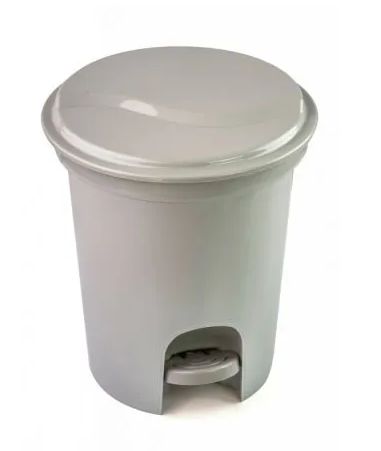 Lixeira pedal sortido 8l Plasvale